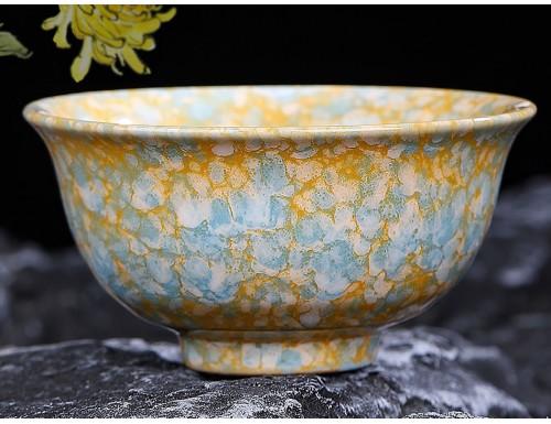 Bowl Pouring Glaze Chrysanthemum 110 ml