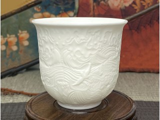 Пиала Фарфор Резная "Чаша Волн и Ветра №2" 230 мл