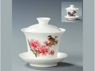 Gaiwan "Titmouse Meets Spring" Termochrom 170 ml