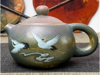 Чайник керамічний Вінтаж Журавлі №2 270 мл